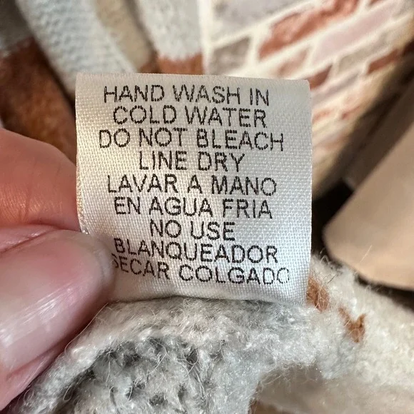 Entro Cardigan Sweater Women's Size M Colorblock Striped Open Front Grandmacore - Picture 5 of 8